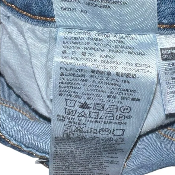 Levi’s Mid Rise Skinny Jeans in Distressed Medium Wash Women’s Size 31 - Picture 6 of 7